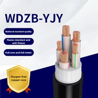 Câble d'alimentation WDZB-YJY résistant au feu en polyoléfine à faible résistance à la fumée sans halogène, fil ignifuge et antigel