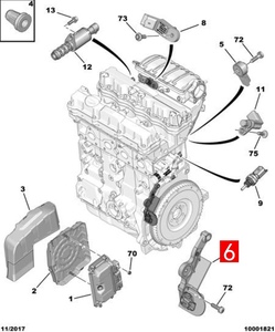 Cảm biến vị trí trục khuỷu cho Peugeot 2008 301 307 308 408 Citroen c3xr c4l B51 M43 OE 9802051380 - Product Image 6