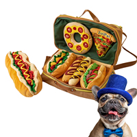 Ensemble de jouets pour chien en peluche personnalisés, écologiques, réalistes, stimulant le cerveau, pour petits/ Moyens chiens, avec des friandises à mâcher, à chercher et à cacher