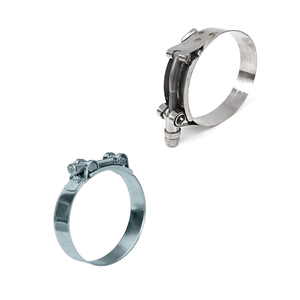 Abrazaderas de manguera de acero inoxidable de alta resistencia OEM con pernos en T - Abrazaderas de tubo de escape y admisión de turbo de alto torque con tuercas de autobloqueo - Product Image 6