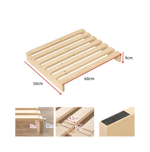 Palettes réglables <span class=keywords><strong>en</strong></span> <span class=keywords><strong>bois</strong></span> de pin massif <span class=keywords><strong>pour</strong></span> cadre de <span class=keywords><strong>lit</strong></span> souple au design moderne - Product Image 3