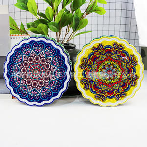 แผ่นรองหม้อเซรามิคทรงกลมสีขาว โดโลไมต์ พิมพ์ลายกันความร้อน กันลื่น  ออกแบบเองได้ เป็นของขวัญ - Product Image 3