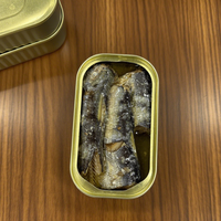 Fruits de mer en conserve Sardines en sauce tomate et huile végétale Prix d'usine Sardine Poisson en conserve Marques OEM Maquereau en conserve