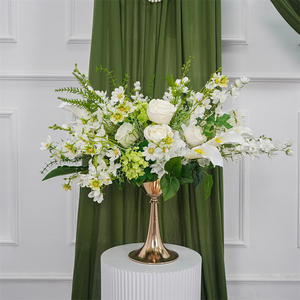 High Quality Luxury Silk Rose Artificial <b>Flower</b> Ball Wedding Centerpieces Table Decorations Realistic Customizable Size - Product Image 1