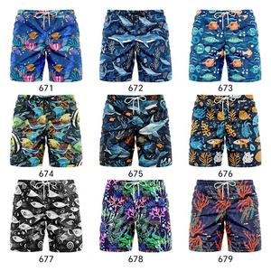 Pantaloncini da spiaggia da uomo di alta qualità pantaloncini elasticizzati in vita per spiaggia a quattro lati pantaloni da spiaggia elasticizzati - Product Image 2