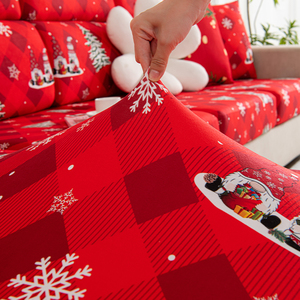 <span class=keywords><strong>Funda</strong></span> de sofá para el día de Navidad, sombrero de sofá <span class=keywords><strong>ajustable</strong></span> con alta elasticidad, exquisita <span class=keywords><strong>funda</strong></span> de cojín para sofá a prueba de polvo - Product Image 4
