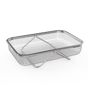Cestello Scolapiatti Estensibile in Acciaio Inox 304, Grande Capacità per Conservazione Alimenti, Accessorio per Lavello da Cucina - Product Image 1