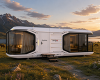 H40 Ultra Maison Capsule Intelligente Préfabriquée à Commande Intelligente, Cabine Modulaire Mobile Intelligente pour Hôtel, Maison, Camping et Logement