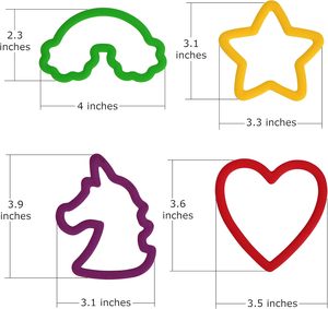 ชุดแม่พิมพ์พลาสติกบิสกิต6ชิ้น/เซ็ตสำหรับฤดูใบไม้ผลิรูปผีเสื้อดอกไม้เป็ดชุดตัดคุกกี้ - Product Image 3