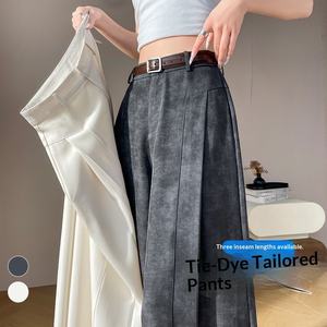 <span class=keywords><strong>Pantaloni</strong></span> da Donna a Vita Alta in Poliestere Tie-Dye, Versione Stretta, Casual, a Gamba Larga, Lunghezza al Pavimento, Collezione Primavera Estate 2026 - Nuovi Arrivi - Product Image 2