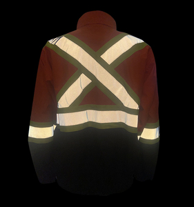 Veste bomber orange haute visibilité, réfléchissante, classe 3, <span class=keywords><strong>X</strong></span> dos, imperméable, veste de travail d'hiver, vestes de sécurité avec bas noir - Product Image 6