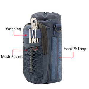Sac isotherme en nylon pour bouteille d'eau, pochette de transport pour bouteille de 40 oz avec sangle d'épaule réglable - Product Image 5