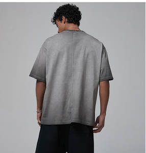 Camiseta Vintage de gran tamaño personalizada para hombre, camisetas Unisex holgadas de lavado ácido corto Puff Technics de alta calidad para ropa de calle con pantalla - Product Image 3