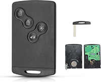 Clé de voiture intelligente pour Megane 3 avec 4 boutons 433 MHz ID46 PCF7952