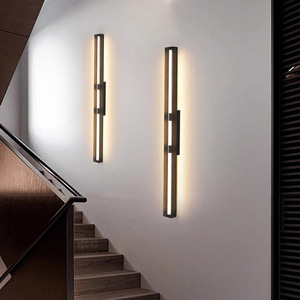 2024 New Style All-Copper Luxury <b>Wall</b> Lamp <b>Remote</b> <b>Control</b> Long Strip <b>Light</b> Fixture for Living Room Sofa TV Background Bedroom - Product Image 2