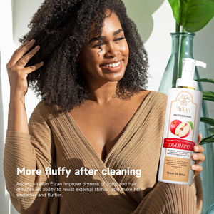 Shampooing Crème Nourrissant Anti-Frisottis Contrôle Sébum Réparateur Hydratant Volumisant Rafraîchissant Traitement Capillaire au Vinaigre de Cidre de Pomme 750ml - Product Image 4