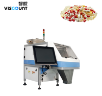 Machine de comptage automatique VisCount VB224 CE pour capsules molles d'huile de poisson avec étiquetage et emballage sous film