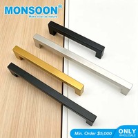 Poignées de tiroir pour armoire, poignées de porte de placard de chambre à coucher, poignées en acier inoxydable en forme de T pour armoire, porte de cuisine