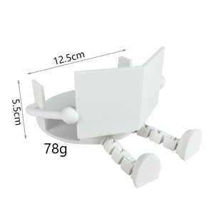 Porta carta igienica da parete in plastica da 12,5 cm, design moderno per uso in bagno - Product Image 1