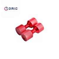 GOMIC Auto Parts Rouge/Noir Jeu de broches d'alignement à bride à deux trous Aluminium Deux grandes et deux petites