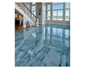 <span class=keywords><strong>Pintura</strong></span> Epoxi Autonivelante de Alta Dureza, Resistente a los Arañazos y al Desgaste, para Pisos <span class=keywords><strong>3D</strong></span>, Revestimiento Líquido de Resina Transparente para Pisos - Product Image 1