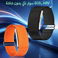 Bracelet intelligent ECG sans écran, moniteur de fréquence cardiaque et de sommeil, étanche IP68, longue autonomie, alarme par vibration, IA personnalisable, OEM