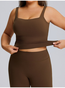 Conjuntos Deportivos Reversibles de Talla Grande para Yoga y Gimnasio, Top Deportivo y Leggings Acampanados de Cintura Alta para Mujer - Product Image 3