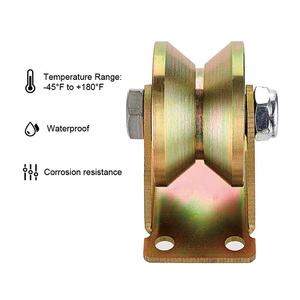 Roulettes rigides robustes de 660 lb Roues à rouleaux de fenêtre en acier modernes avec roulement <span class=keywords><strong>pour</strong></span> utilisation extérieure de cour de fenêtre de <span class=keywords><strong>porte</strong></span> - Product Image 3