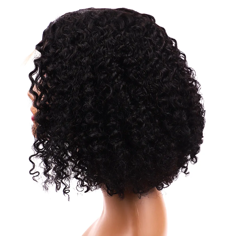 Synthetic European And American Fashion Wigs Female African Small Curly Short Hair Black Gradient Brown Short Curly Hair