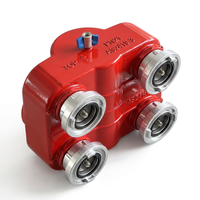 Adaptateur de pompe incendie à quatre sorties en acier inoxydable 304/316 pour l'industrie incendie australienne / Vanne de réduction de pression / Pompe à eau