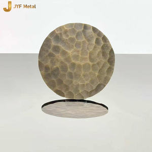 ANW091 <b>Metal</b> 304 Embossed Hammer Sheets For Decorative Projects Interior Decoration Project - Product Image 3