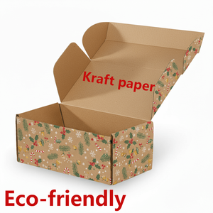 กล่องไปรษณีย์ลูกฟูกพิมพ์ลายตามสั่งขายส่ง กล่องกระดาษคราฟท์รักษ์โลกสำหรับจัดส่งสินค้าพร้อมลวดลายสำหรับบรรจุภัณฑ์เสื้อผ้า (OEM) - Product Image 2