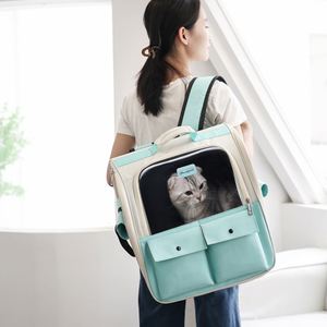 Fashion Breathable Oxford <b>Pet</b> <b>Carrier</b> Backpack with Zipper Closure Large Capacity for Travel Camping & Daily Use (All Seasons) - Product Image 3