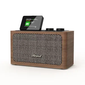Retro Wooden DAB/DAB+ radio FM Radio With Blue tooth USB TF Play 2.4inch color display Dual Alarm radio