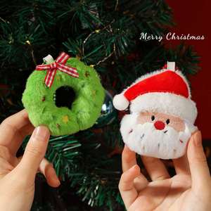 Decorations Plush Santa Claus Wreath Snowman Socks Reindeer Christmas <b>Tree</b> <b>Ornaments</b> Small Dolls Wholesale Made China - Product Image 4