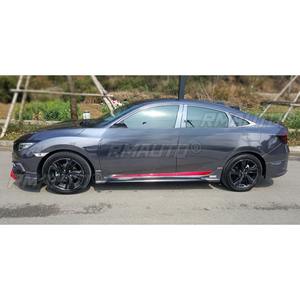 Alerón delantero, faldones laterales, difusor de parachoques trasero para Honda Civic 2016-2017 10ª generación, kit de carrocería, accesorios para coche - Product Image 6