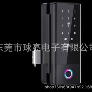 Qiuliang Electronics Glass Door <b>Lock</b> QL-G10S Fingerprint Password Card <b>Key</b> Smart <b>Lock</b> For Office Use - Product Image 1