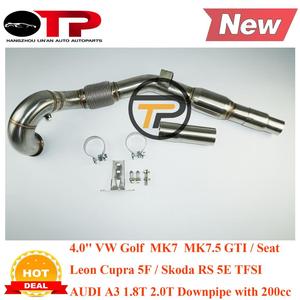 <span class=keywords><strong>Tubo</strong></span> <span class=keywords><strong>de</strong></span> <span class=keywords><strong>escape</strong></span> OTP para V W Golf R MK7 MK7.5 GT I AD A3 8V <span class=keywords><strong>Seat</strong></span> <span class=keywords><strong>Leon</strong></span> Cupra 4 "-3" Downpipe con 200cc Sports Cat - Product Image 3
