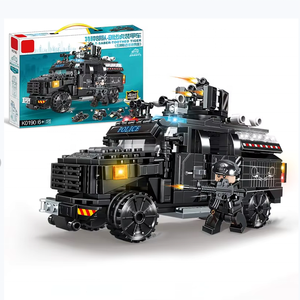 חם מכירת סדרת כלי רכב צבאיים בניין בלוק סט 400 + יח 'נגד מהומות מכוניות משוריינות לבנים לנערים - Product Image 1