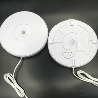 Plateau tournant pour photographie, rotation à 360 degrés, avec lumière led, charge maximale de 10kg, 25cm, 1 unité