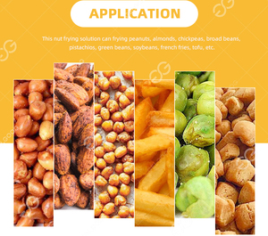 Freidora automática continua de cacahuetes Máquina para freír Guisantes Verdes Línea de producción para freír habas - Product Image 4