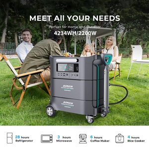 Sorein A2 2000 Wát xách tay năng lượng mặt trời Trạm điện với pin <span class=keywords><strong>lithium</strong></span> 3000 Wát năng lượng mặt trời Máy phát điện 3KVA cho cắm trại trường hợp khẩn cấp - Product Image 3