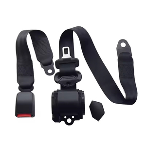 Ceinture de sécurité rétractable automatique à 3 points à verrouillage d'urgence Harnais de sécurité pour véhicule en polyester Ceintures de sécurité pour voiture - Product Image 6