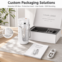 Mixer Kopi Elektrik Isi Ulang 450ml Mug Pengaduk Otomatis Portabel USB Vortex Frother untuk Kantor, Matcha, dan Latte Bulletproof