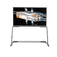 Moniteur portable OEM 15,6 pouces 1080P IPS pliable, extension d'écran d'ordinateur portable Type-C avec haut-parleur intégré pour les professionnels