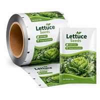 Rouleau de film d'emballage pour graines de carotte, imprimé en héliogravure personnalisé, résistant à l'humidité, pour sachets de graines de légumes de 10g