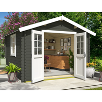 EASYGREEN Série E – Abri de jardin moderne en WPC, abri à outils extérieur, abri préfabriqué pour appartement, hall, chambre, parc – Facile à installer