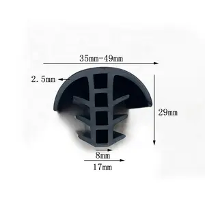 Weerbestendige Lekpreventie T-Slot Rubber Gap Vulstrips