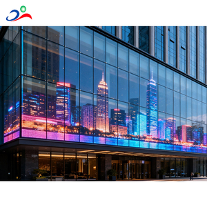 Ngoài trời cửa sổ thủy tinh linh hoạt <span class=keywords><strong>LED</strong></span> phim trong Suốt <span class=keywords><strong>LED</strong></span> phim P6 RGB đầy đủ màu sắc <span class=keywords><strong>LED</strong></span> hiển thị - Product Image 1