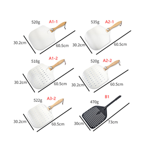 Utensili da cucina pigiatura per <span class=keywords><strong>Pizza</strong></span> grande 12 "quadrato pieghevole spatola per <span class=keywords><strong>Pizza</strong></span> con manico in gomma - Product Image 6